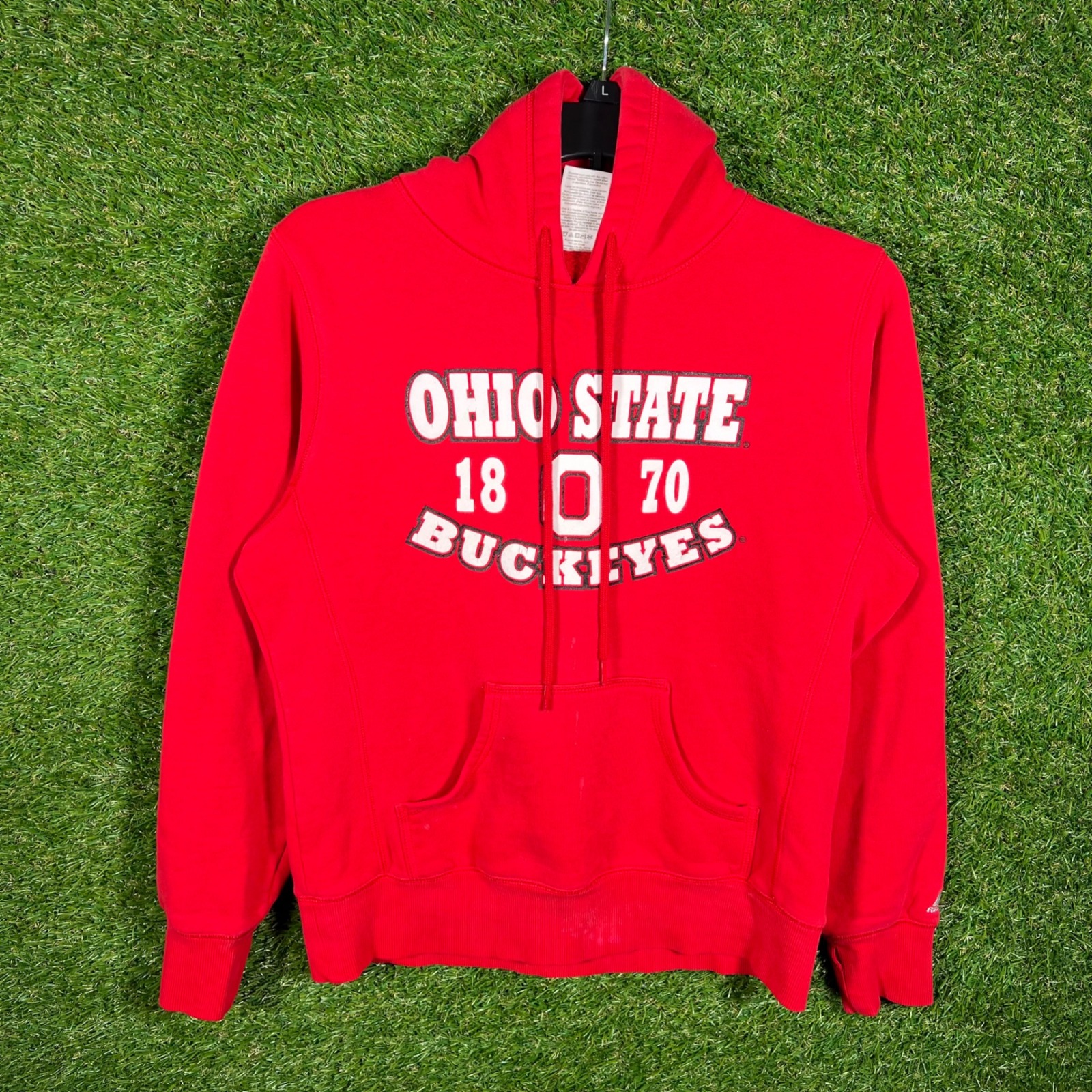 Russell Athletic Ohio State Buckeyes Hoodie Red Small Graphic Sweatshirt